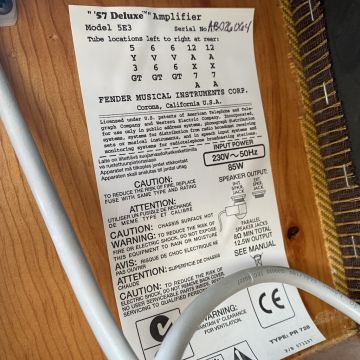 FENDER ´57 DELUXE COMBO 2007