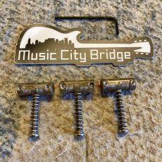 MUSIC CITY BRIDGE GROOVE MASTER SADDLES, Aged Stainless Steel