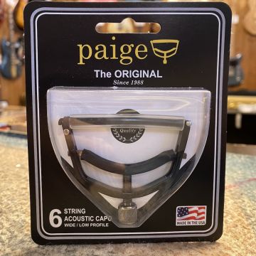 PAIGE P-6E-W WIDE ORIGINAL CAPO, Ebony, 16" Radius