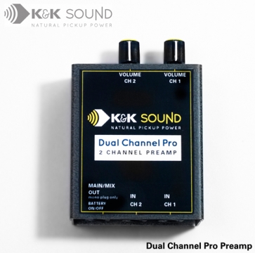 K&K DUAL CHANNEL PRO PREAMP, MONO INPUTS