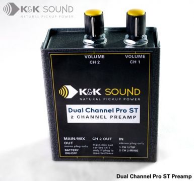 K&K DUAL CHANNEL PRO ST PREAMP, STEREO INPUT