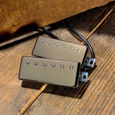 LOLLAR LA PRIMA MINI HUMBUCKER SET, AGED, SOAPBAR MOUNT, BLACK RING