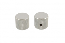 Chrome Barrel Knob Pair