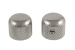 Short Nickel Dome Knob Pair