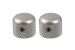 Short Aged Chrome Dome Knob Set Oulu