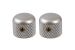 Short Aged Chrome Dome Knob Set