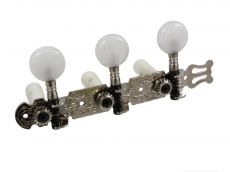 Nickel Classical Tuner Set with Pearloid White Buttons