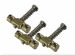 Advanced Plating Compensated Telecaster Brass Saddles (set of 3)