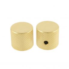 Gold Barrel Knob Pair