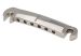 MUSIC CITY BRIDGE "STUD FINDER", COMPENSATED WRAPAROUND TAILPIECE, NICKEL