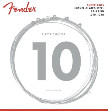 FENDER SUPER 250's NICKEL-PLATED STEEL 10-46