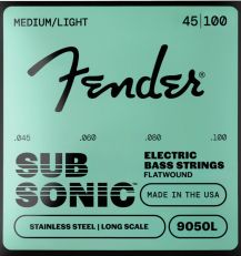 FENDER SubSonic™ 9050L Flatwound Stainless Steel 45-100 Bass Strings