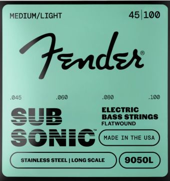 FENDER SubSonic™ 9050L Flatwound Stainless Steel 45-100 Bass Strings