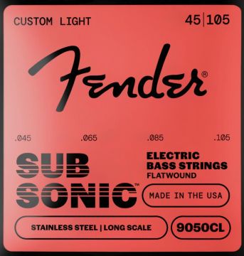 FENDER SubSonic™ 9050CL Flatwound Stainless Steel 45-105 Bass Strings