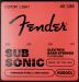FENDER SubSonic™ 9050CL Flatwound Stainless Steel 45-105 Bass Strings