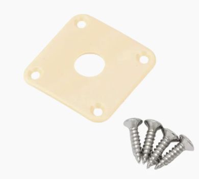 Cream (Plastic) Jackplate for LP