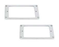 Chrome Flat Profile Humbucking Pickup Ring Set