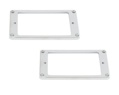 Chrome Flat Profile Humbucking Pickup Ring Set