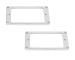 Chrome Flat Profile Humbucking Pickup Ring Set