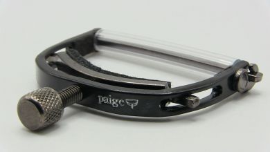 PAIGE P-6E-Z ELECTRIC GUITAR CAPO, Ebony, 10" Radius