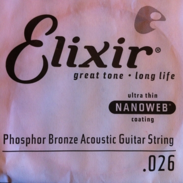 ELIXIR PHOSPHOR BRONZE .026