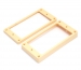 Humbucking Pickup Rings Curved Cream Plastic Set
