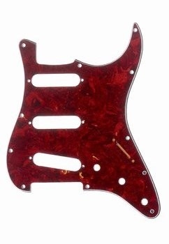 Red Tortoise Pickguard for Stratocaster
