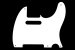 White 1-Ply Pickguard for Telecaster®