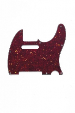 Red Tortoise Pickguard for Telecaster