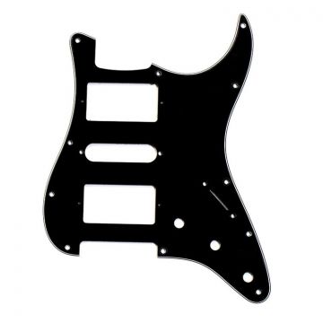 Black 3-Ply H-S-H Pickguard for Stratocaster Oulu