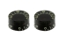 Black Vintage Speed Knob Pair