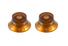 Amber Bell Knob 0-10 Pair Oulu