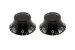 Black Bell Knob Pair