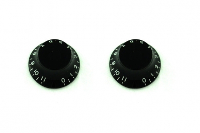 Black Bell Knob Pair 0-11