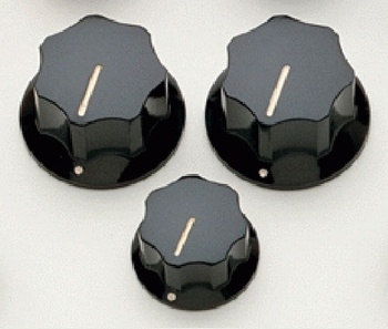 Black Knob Set for Jazz Bass