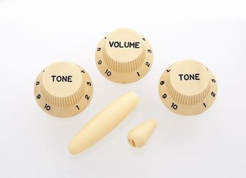 Cream Knob Set for Stratocaster