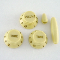 Vintage Cream Knob Set for Stratocaster