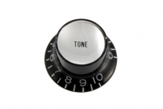 Black Reflector Tone Knob Pair