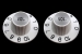 Witch Hat Volume Knob Pair, White