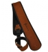 Premium Rolled Leather guitar strap - Brown