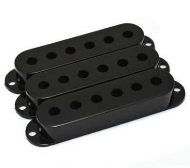 Black Strat Pickup Cover Set