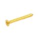 Humbucking Ring Screws, Gold (Pack of 8)