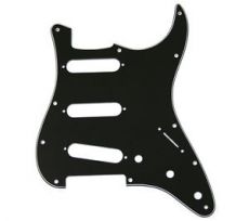 Black 3-Ply Pickguard for Stratocaster Oulu