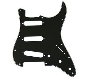 Black 3-Ply Pickguard for Stratocaster