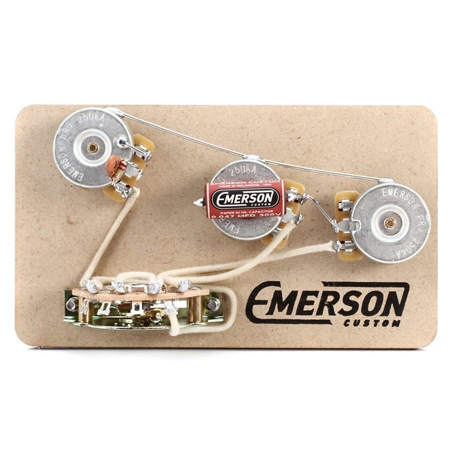 EMERSON CUSTOM 5-WAY STRAT PREWIRED KIT - Kitarapaja fender strat input jack wiring diagram 