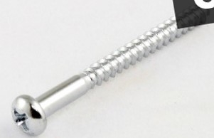 Bass Pickup Mounting Screw, Chrome