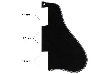 Black Short Pickguard for Gibson® ES-335®