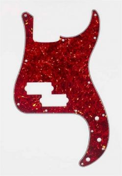 Red Tortoise Pickguard for Precision Bass Oulu