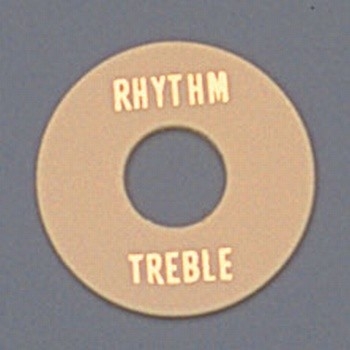 Cream Plastic Rhythm/Treble Ring