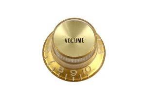 Gold Reflector Volume Knob Pair